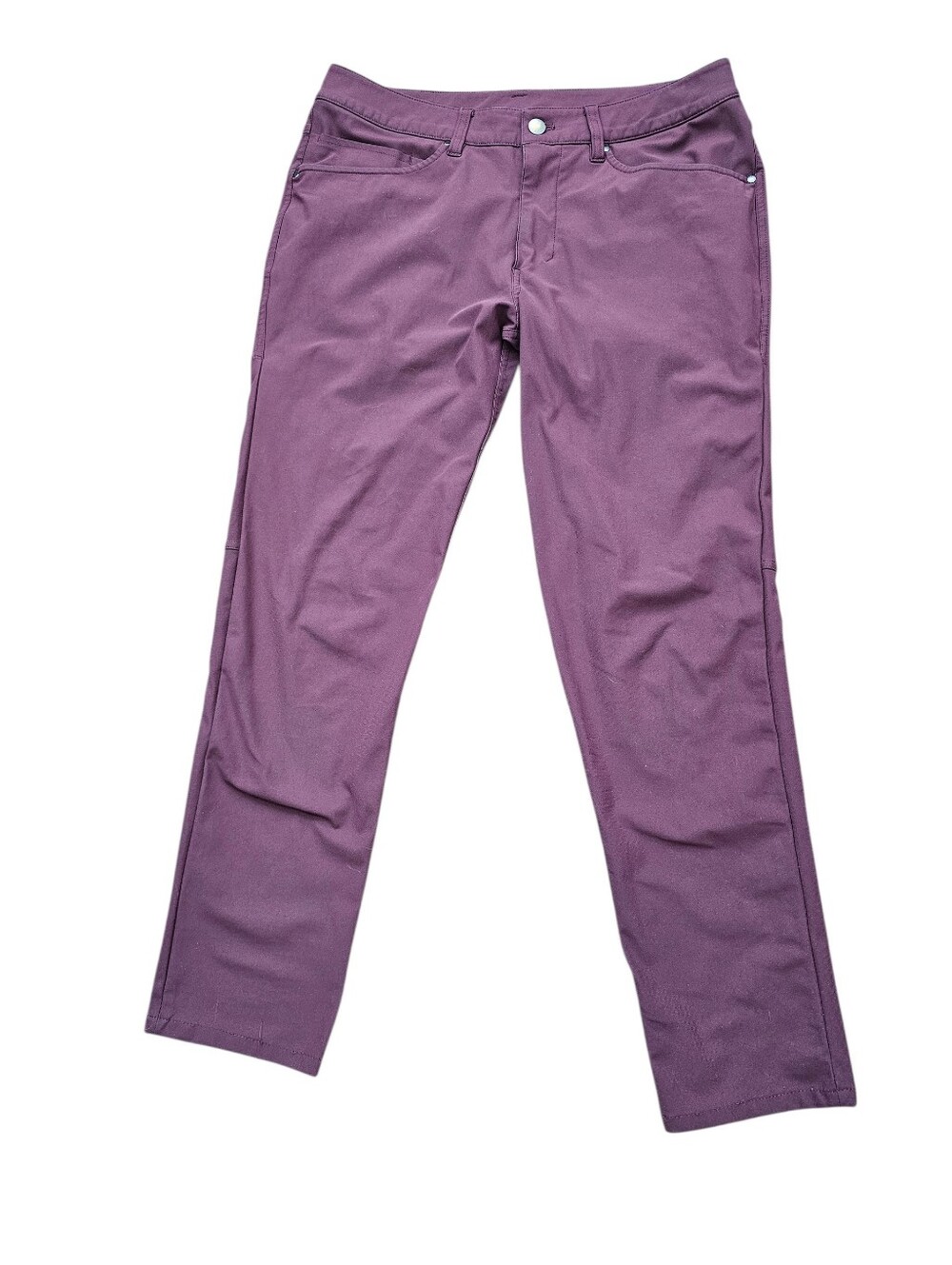 Lululemon Men's ABC Slim Fit 5 Pocket Pant Warpstreme Size 31 Burgundy